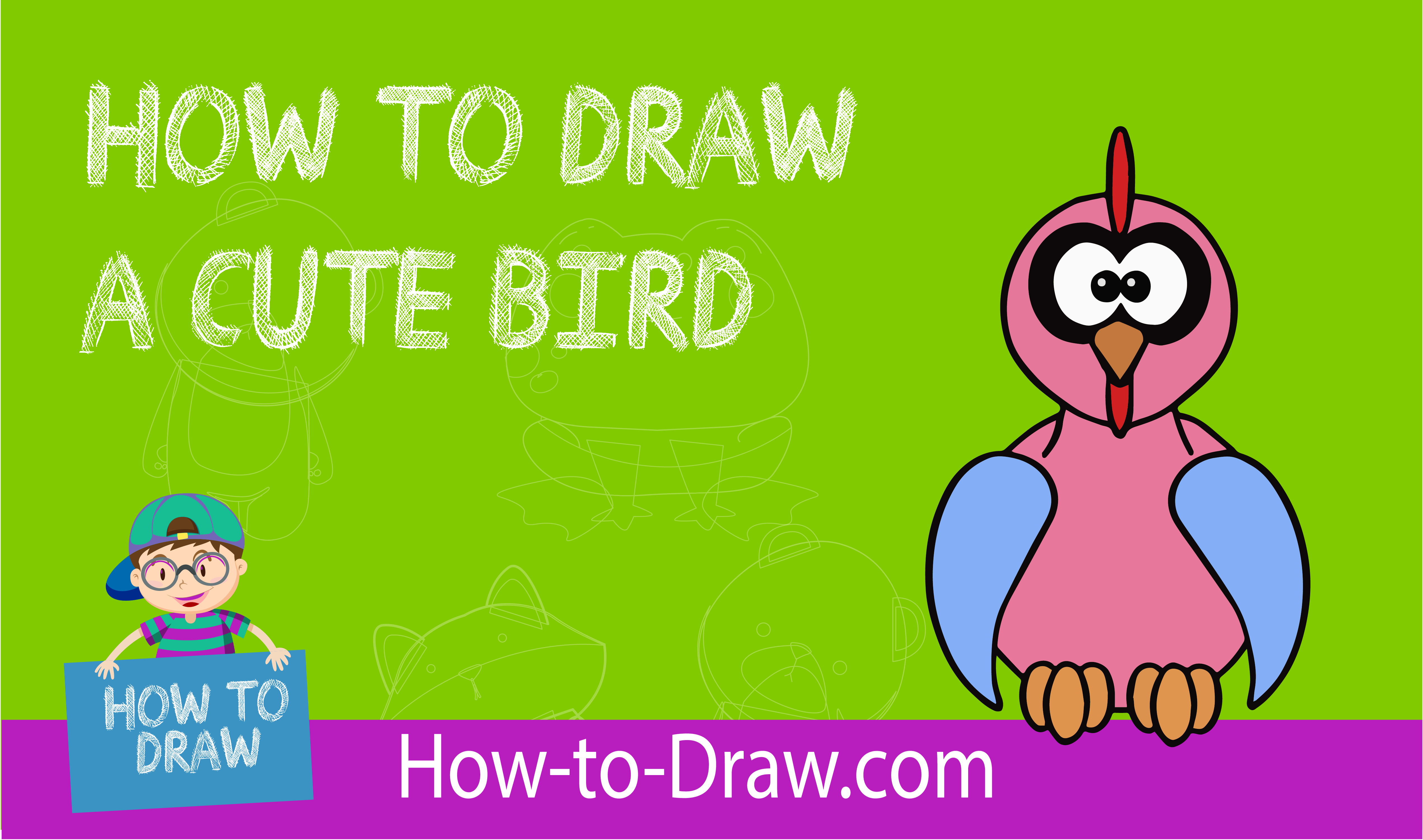 How to Draw a Cute Bird